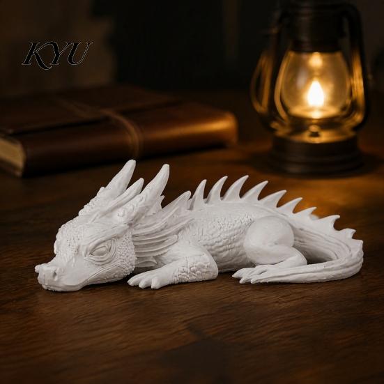 Geschenkinspirationen für Modell-Enthusiasten 3D-gedruckte Baby-Drachenfigur, Niedliche schlafende Statue, Kreative Geschenke für Fantasy-Fans Figur Ornament Heim-Büro