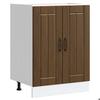VidaXL Lucca Washbasin Base Cabinet Brown Oak Engineered Wood, Kitchen Base Cabinet, Kitchen Drawer Base Cabinet, 853684