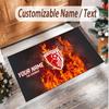 Personalized Crystal Velvet Carpet Bournemouth Football Pattern Non Slip Floor Rug
