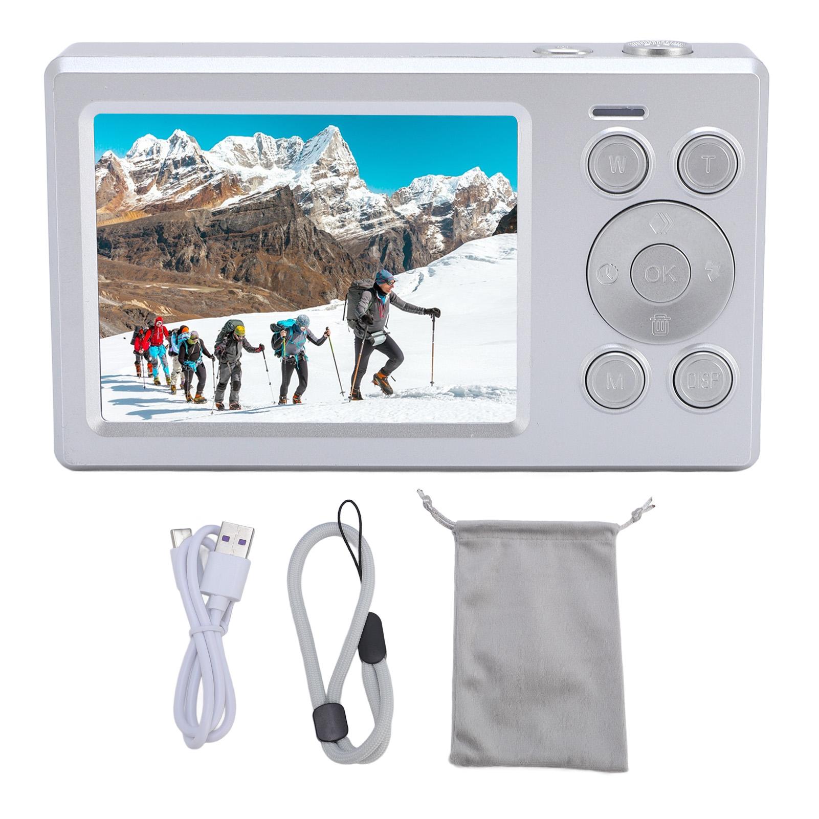 

Digital Camera 2.8 Inch + 1.4 Inch Dual Screen Camera HD 1080P 16x Zoom Retro Student Camera for срібний