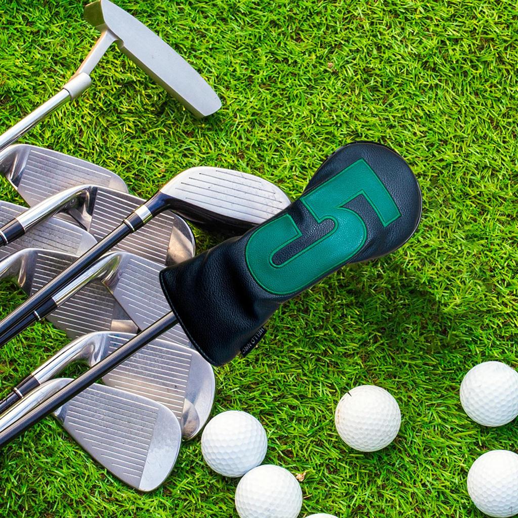 Faux-Leder Golfschläger-Tasche, Holzschutz, Stilvolle Abdeckung für Putting und Training