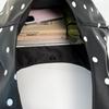 Korean Polka Dot Retro Shoulder Tote: Large, Fashionable, Versatile, Simple Design