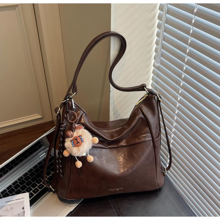 

Niche retro tote bag women s 2025 new large-capacity casual backpack women s multi-purpose shoulder bag