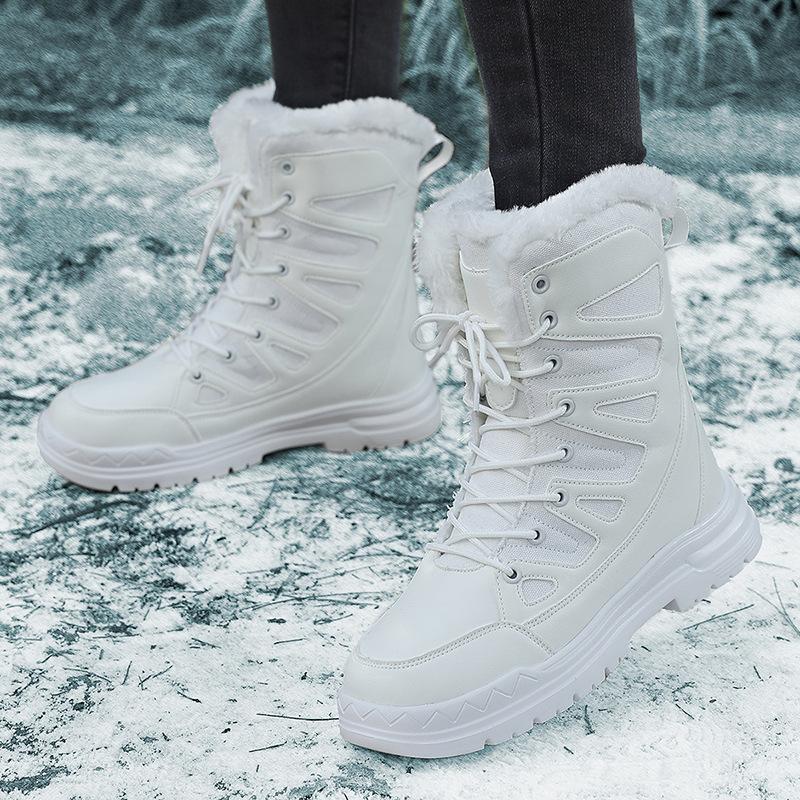 Outdoor Hiking Boots Thick-soled Thermal Snow Boots Velvet High-top Casual Shoes Sneakers