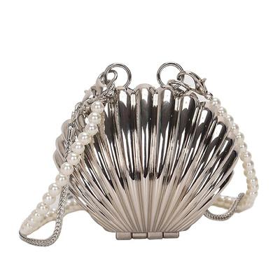 2026 Nuevos Bolsos de Labiales de Verano Para Mujer Moda Perla Mini Bolsito Bolso Cruzado Alta Calidad Dorado Carcasa Bolso de Diseñador Bolso de Hombro