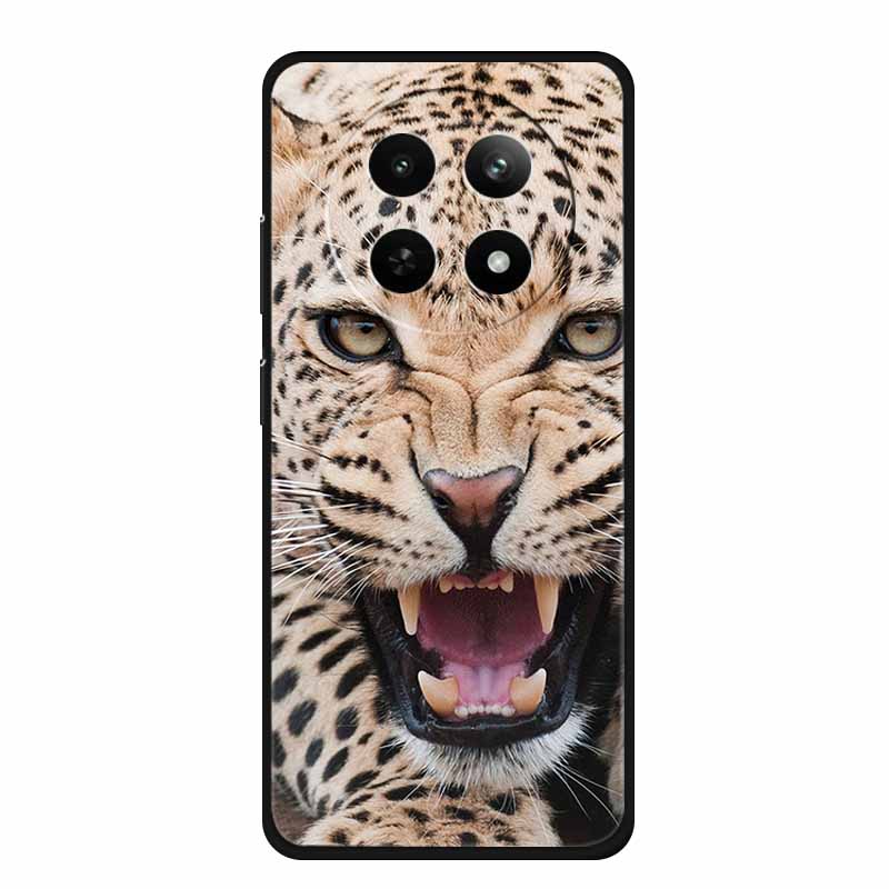 For Realme 13+ 5G Case Animals Soft Silicone TPU Phone Cases Back Cover For OPPO Realme 13 Plus 5G RMX5002 Wolf Protector Coque