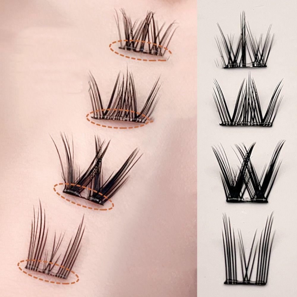 Makeup Adhesive False Eyelashes Sweet Glue Free Fake Lashes False Eyelash Clusters  Makeup Tool