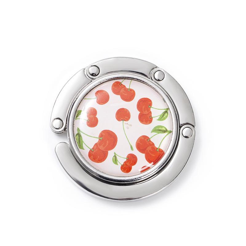 

Портативный складной крючок для сумки с эпоксидной наклейкой с логотипом Contact customer service