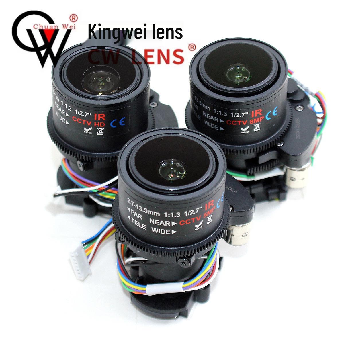 

8-мегапиксельный купольный объектив камеры с электрофокусом, 2,7-13,5 мм, зум