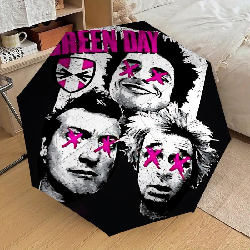 

1pc GREEN DAY Automatic Open/Close Umbrella, Lightweight Design for Everyone,Durable Canopy yy251014039