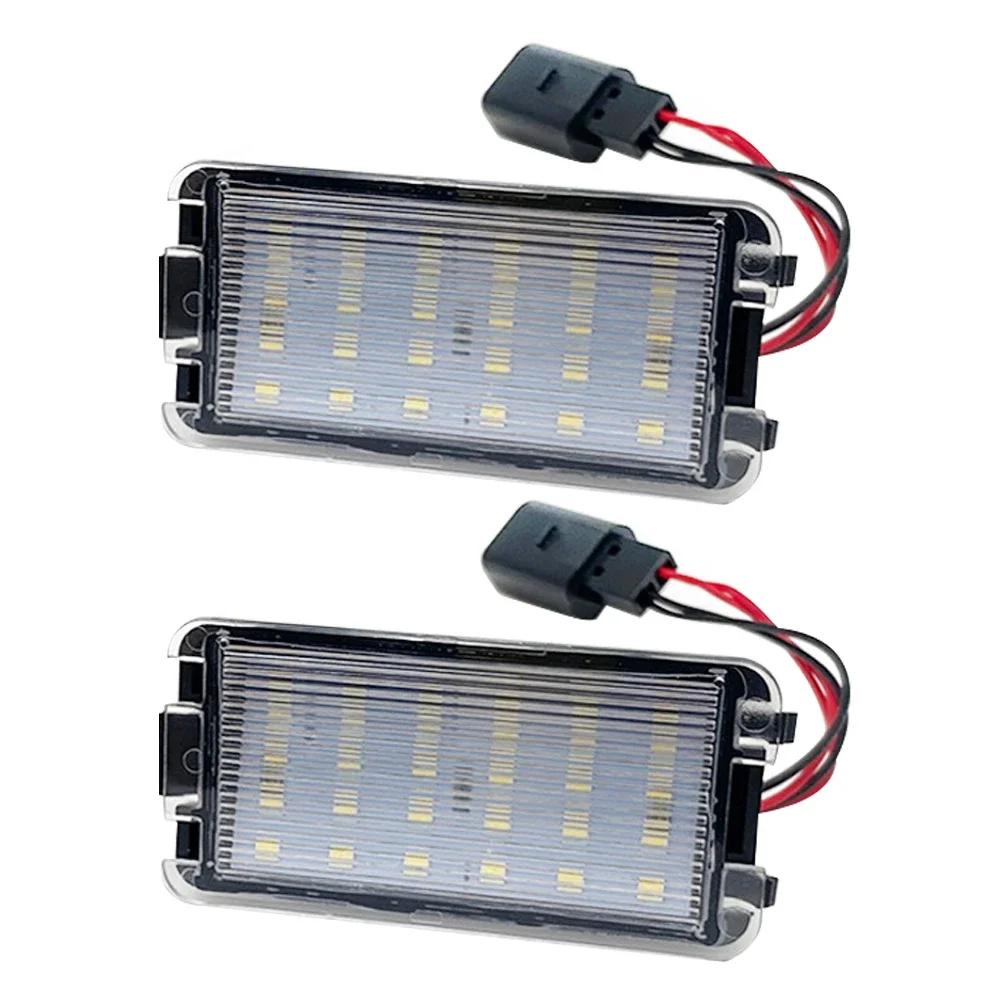 1/2pcs Error Free Car LED Number License Plate Lights For Seat Ibiza 6L Arosa Altea Cordoba MK1 MK2 Leon 1M Toledo III 2004-2009 ik,098