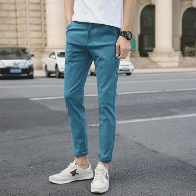 Men's Korean Style Casual Elastic Pants for Comfort and Trendy Teens