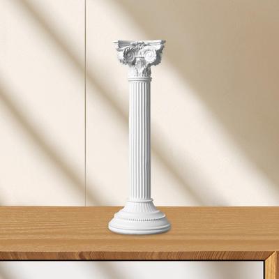 Estatua de Pilar Romano Figura Ornamento de Columna Griega Atrezzo para Fotos Figurita Creativa para Mesa
