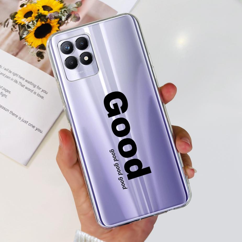 For Realme 8i Case Realme 8 Pro Cute Cartoon Cover Clear Silicone Soft Phone Case For Realme8 Pro Realme 8 5G 8i Back Cover Bags