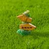 Micro Landscape Ornament Forest Theme Miniature Desktop Decoration Resin Figurines for Bookshelf And Flower Pot