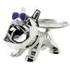 Polygonal Bulldog Storage Tray Ornament - Electroplated Resin Dog Sculpture