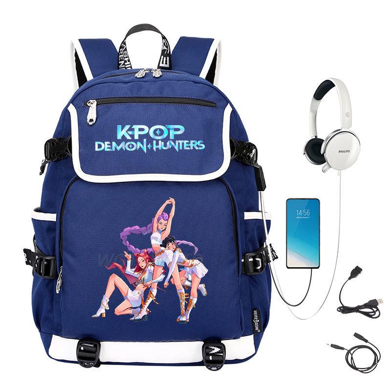 School Bag College Wind Large Capacity Middle School High School Student Cartoon Backpack