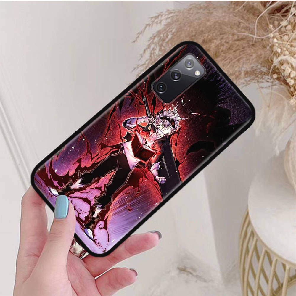 Black Case for Xiaomi Poco X6 X4 M5 M6 F5 F6 C65 C55 C50 C51 C40 Pro Redmi 14C A3X 13C 12C 11T 10A 9C Note 7 6 8A Plus W-50 Black Clover