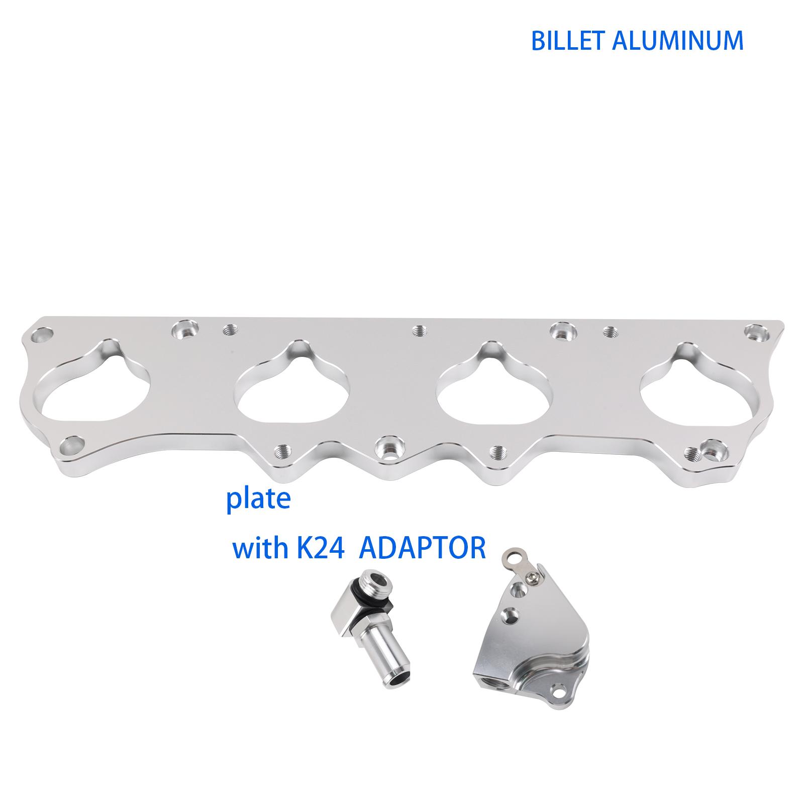 K24 style Head to KSWP S2000 Intake Manifold PLATE with Recirculation K24A ADAPTER FOR 00-09 Honda S2000 F20c/F22c BILLET KIT