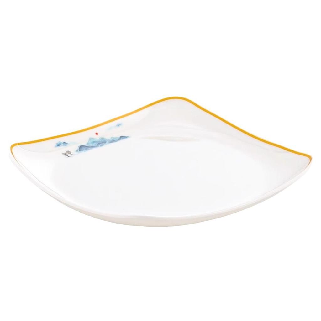 Melamine Square Imitation Porcelain Plate for Hot Pot & Cold Dishes - Commercial Fast Food & Restaurant Tableware