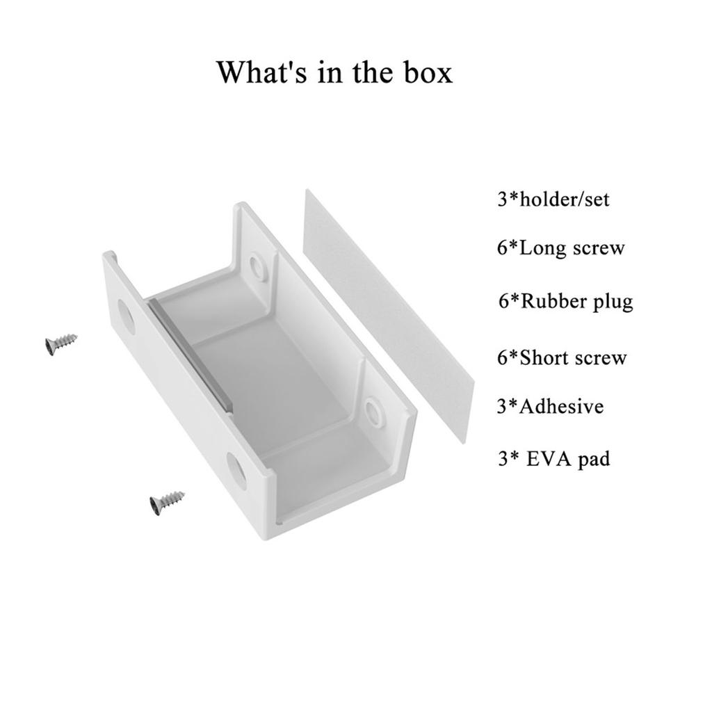 Under Desk Laptop Rack Bracket Increase Friction Easy To Install Bracket for Laptops Modems Keyboards