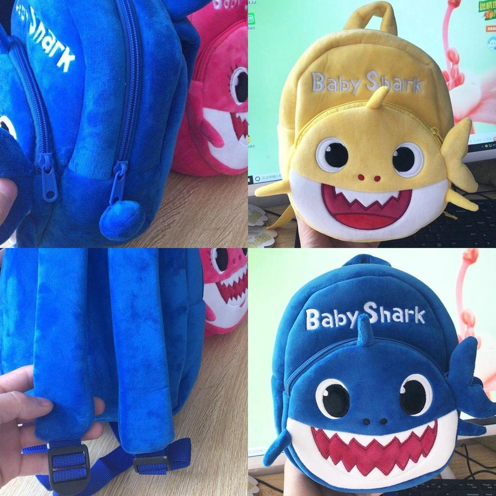 Baby Shark Plush Backpack For Kids Cute Soft Shoulder Bag Childrens Schoolbag Gift