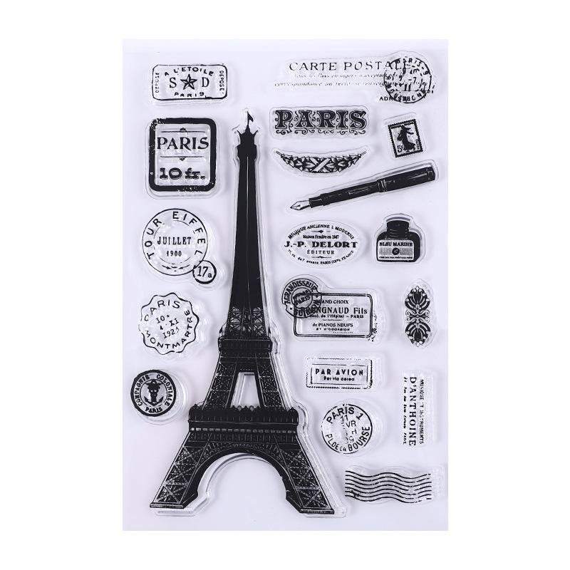 Retro Icons Silicone Stamps for Journals, DIY Photo Albums, and Card Decoration