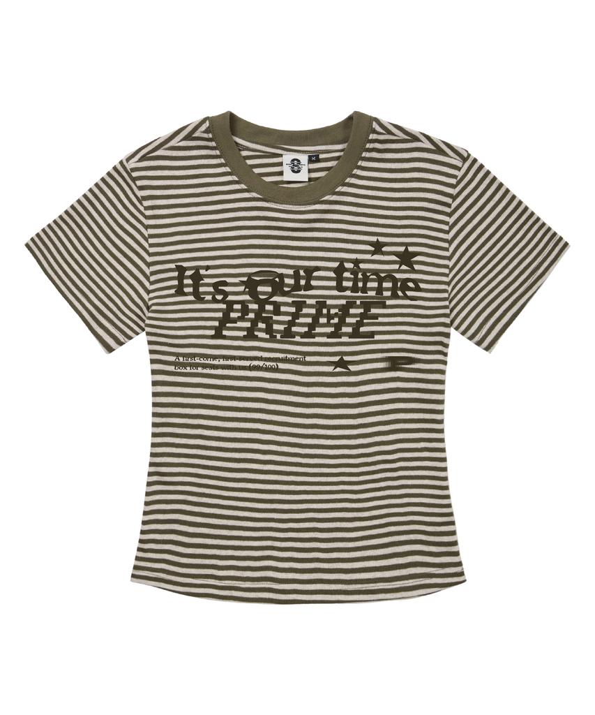 PRIMATE Overdose Women'S Short Striped Short Sleeve 5 Colors