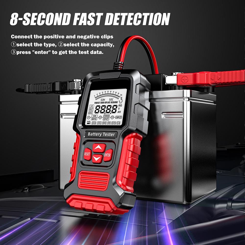 12V 24V Tester autobaterií Test olověných baterií LCD Digitální univerzální měřicí diagnostický nástroj pro nákladní automobily Motocykl SUV