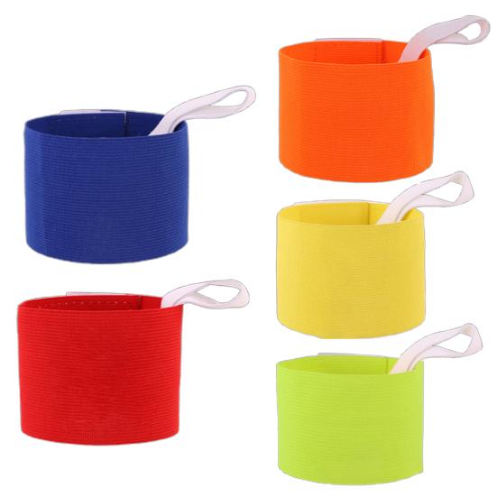 5 bucăți banderole de căpitan de fotbal cu bandă de fixare, super moale, elastice, de culoare vibrantă, banderole de căpitan de fotbal pentru baschet