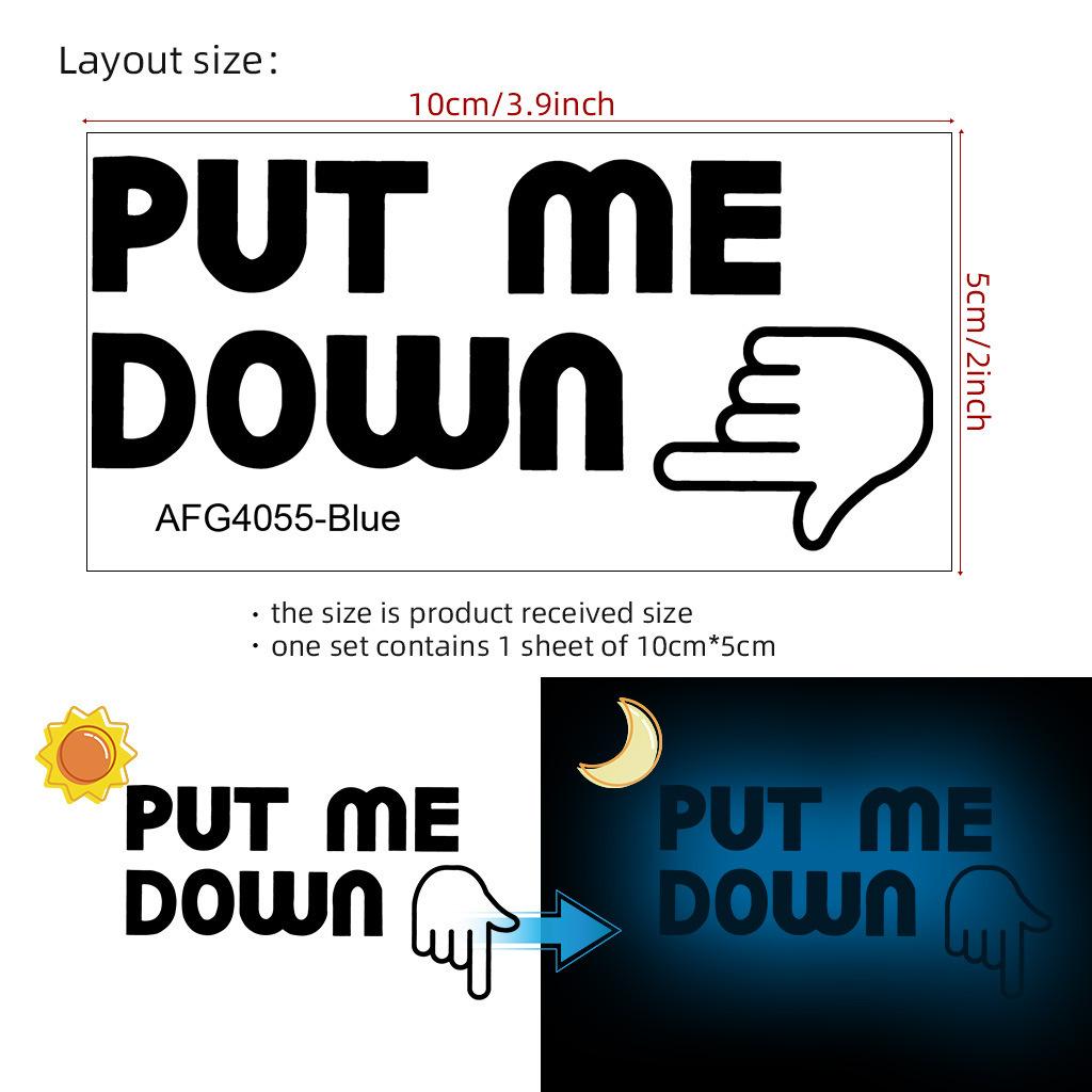 Removable Glow in the Dark Toilet Sign Sticker Anti Static Waterproof Adhesive Decal for Bathroom Use Durable and Easy to Apply