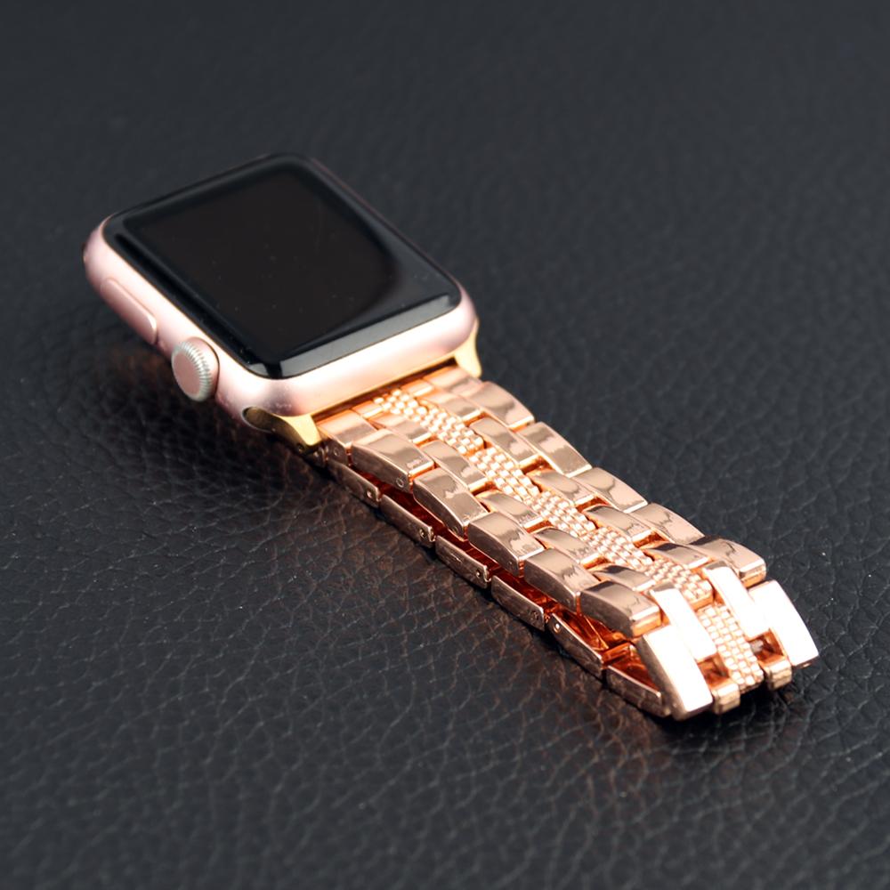 Pulseira Correa Metal Strap para Apple Watch Band 7 6 5 4 3 2 1 SE Pulseira Apple Watch Strap 45mm 41mm 44mm 40mm 42mm 38mm para iWatch