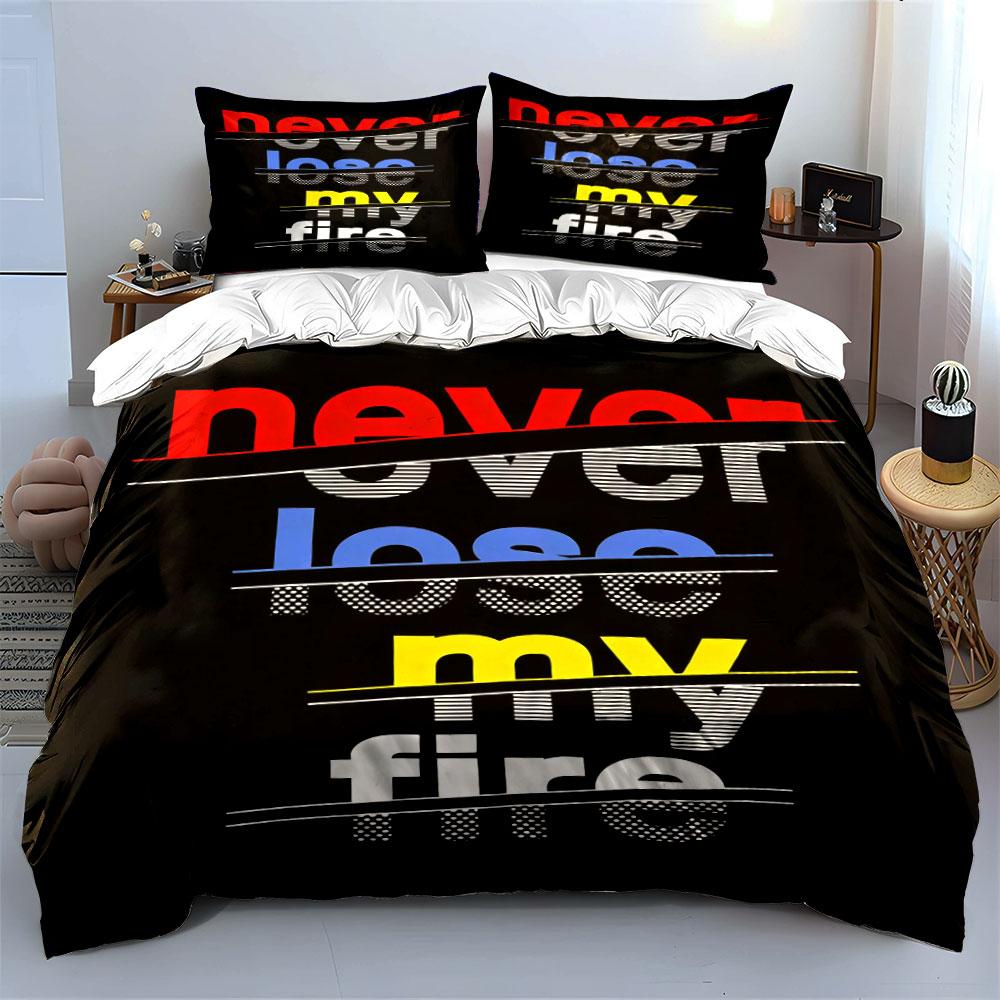 Bold motivational text. Bedding sets Duvet cover sets Duvet covers Pillowcases(1* Duvet Cover 2* Pillowcases without duvet insert)