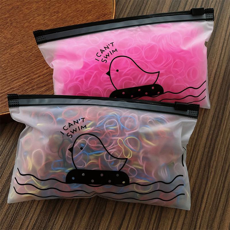 1000 Pieces Candy Color Children'S Hair Rubber Bands Kids Disposable Color Hair Band For Baby Girls No Hair Damage Headwear
