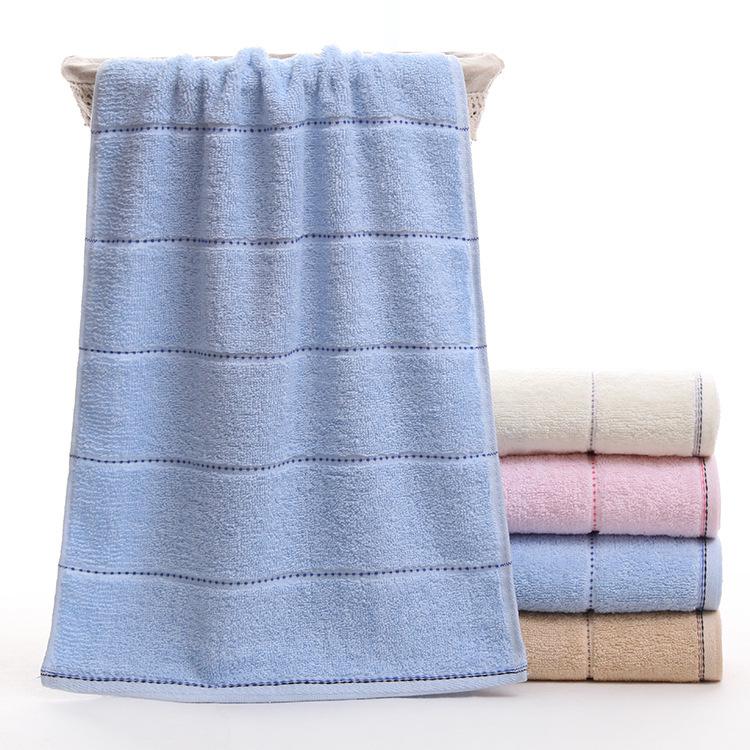 Plaid Cotton-Polyester Hand Towel - Soft, Absorbent, Ideal for Home & Hotel Use