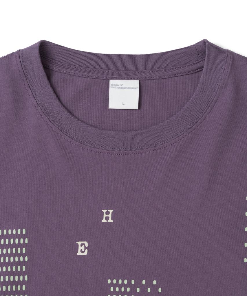 THE COLDEST MOMENT Tcm Lettering Long Sleeve (Purple)