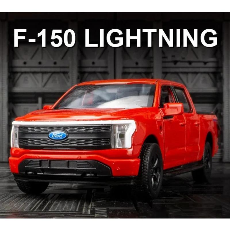 1/36 Ford Raptor F150 Lightning Alloy Die Cast Toy Car Model Sound and Light Pull Back Children's Toy Collectibles Birthday Gift