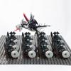 14pcs MOC Medieval Dwarf Warrior Elves Knights LotR Uruk-hai Orc Rohan Soldier with Witch King Leader Figure Building Block Toys