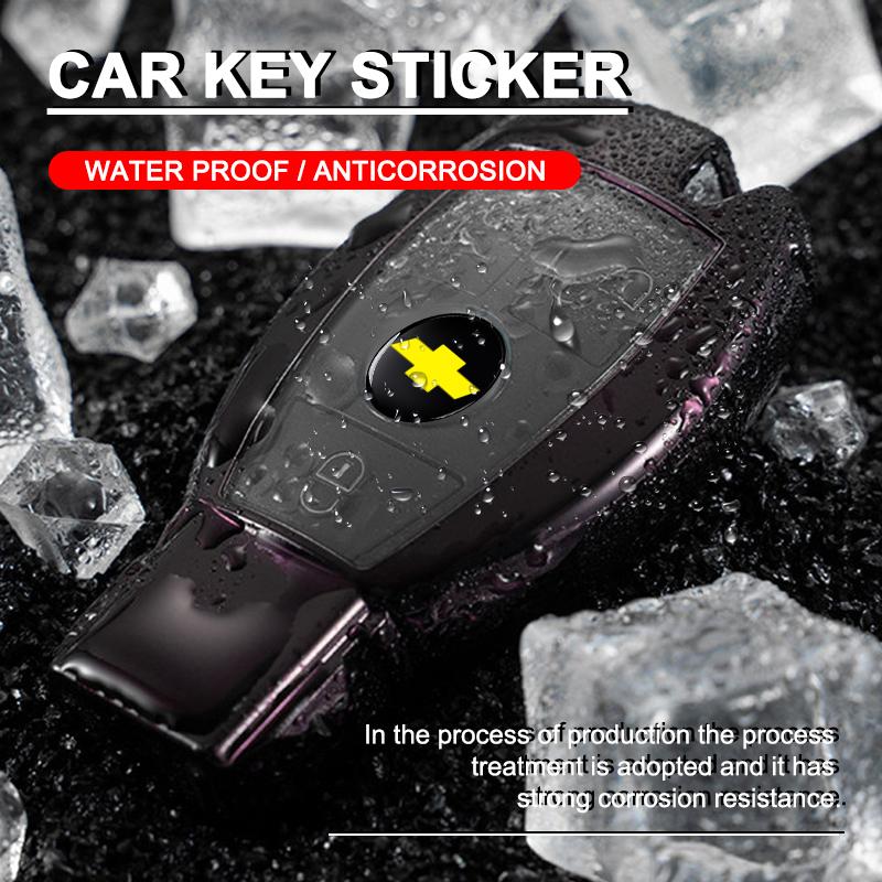 New 14mm Car Shell Remote Key Emblem Sticker Badge Emblem For Chevrolet Colorado Captiva Malibu Trax Aveo Camaro Sonic Tahoe Impala Equinox Suburban