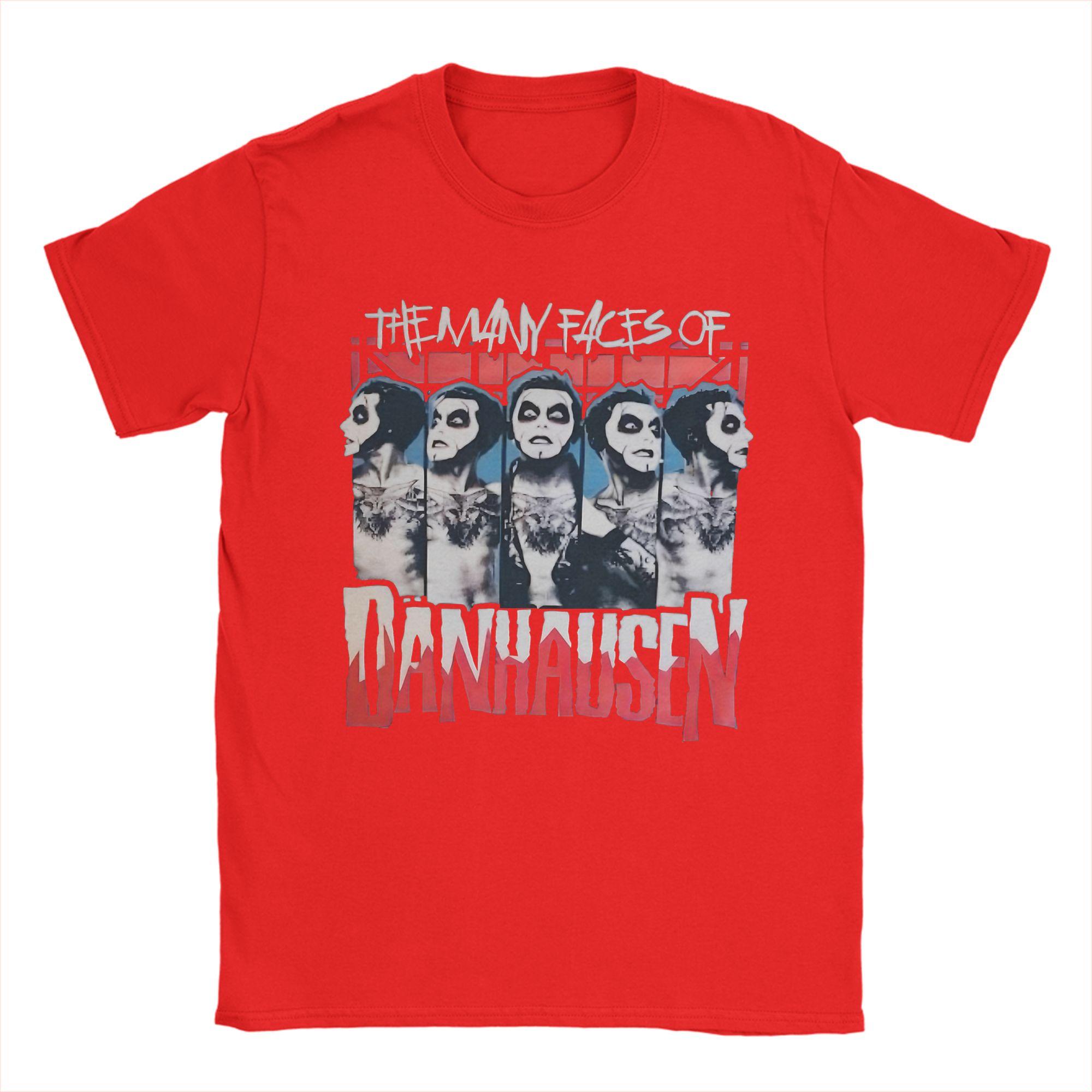 The Many Faces Of Danhausen T Shirts Men Cotton Funny TShirts Crew Neck  Tee Shirt Short Sleeve Tops Summer S