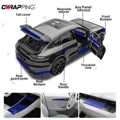 Car Adhesive Vinyl Wrap Waterproof Automotive Sticker Air Release Carbon Fiber Sticker Wrapping Foil Car Film Covering Stickers