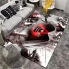 Assassin Themed Red Symbol Carpet Suitable As a Non-slip Mat for the Living Room or Bedroom Sofa