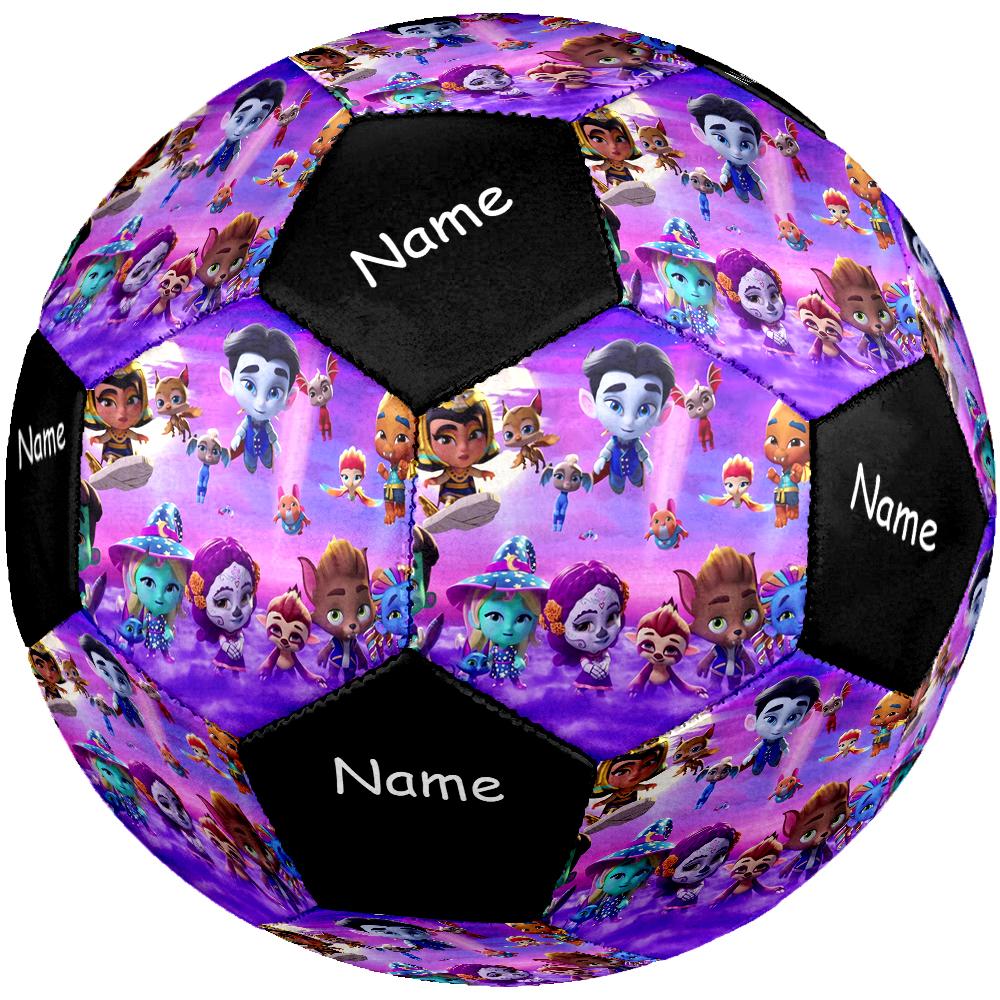 Custom Name Super Monsters Theme Size 5 Soccer Ball, Suitable for Both Indoor and Outdoor Matches, a Gift Suitable for Everyone.