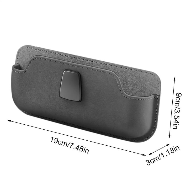 Multifunctional pu leather Auto Eyeglasses Organizer Box Adhesive car instrument panel installation for Keys, Phones, Earphones