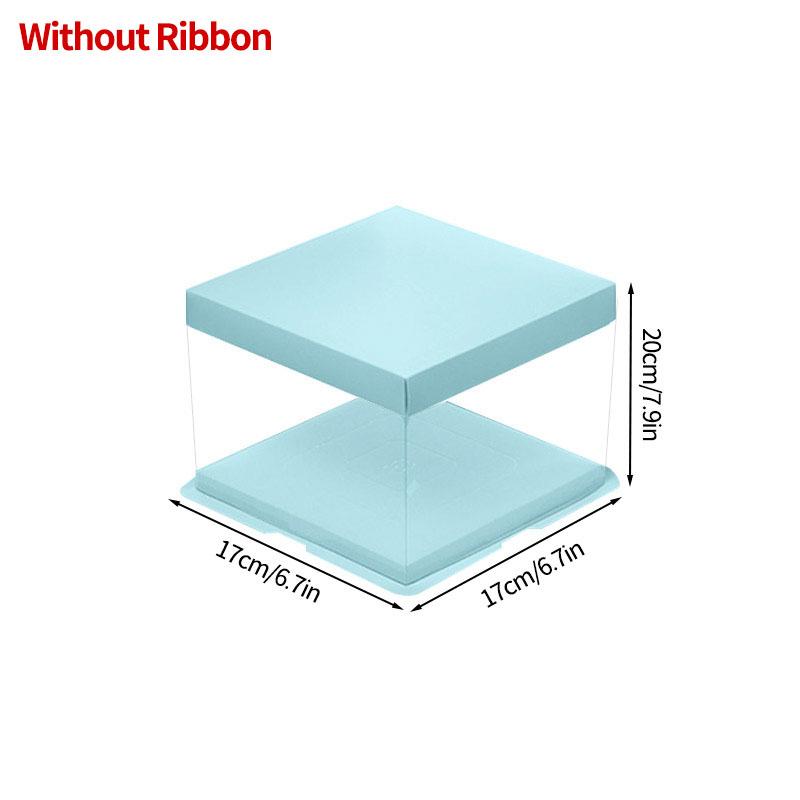 Transparent Cake Box Clear Gift Packaging Boxes Birthday Party Cake Packing Candy Storage Containers  Anniversary Party Decor