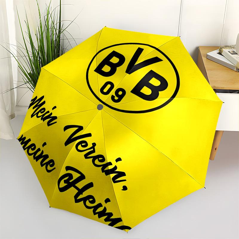 1 PC Automatic Folding Umbrella - Bvb Pattern Portable Foldable Design With 8 Ribs Christmas Birthday Gifts