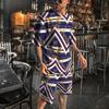 Summer Men's T-Shirt Set Gold Pattern 3D Print T-shirt Shorts 2-piece Set Elegant Casual Clothes Street Baroque T-shirt top