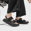 Sommer kühl dicker Boden auf Scheiße treten Gefühl lässige Klettverschluss Watmode Sandalen 371279 schwarz -J