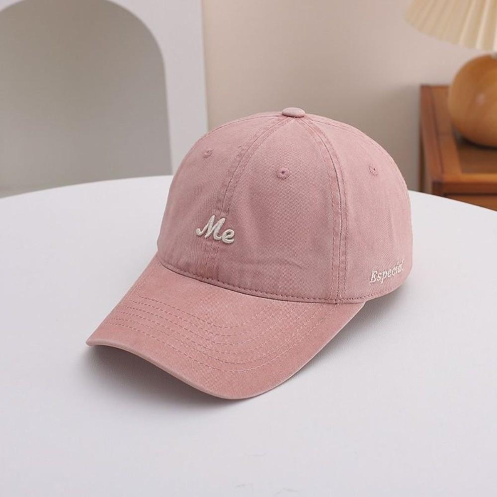 Breathable Sun Hat Adjustable Sunscreen Hats Trendy Baseball Hats for Outdoor розовый