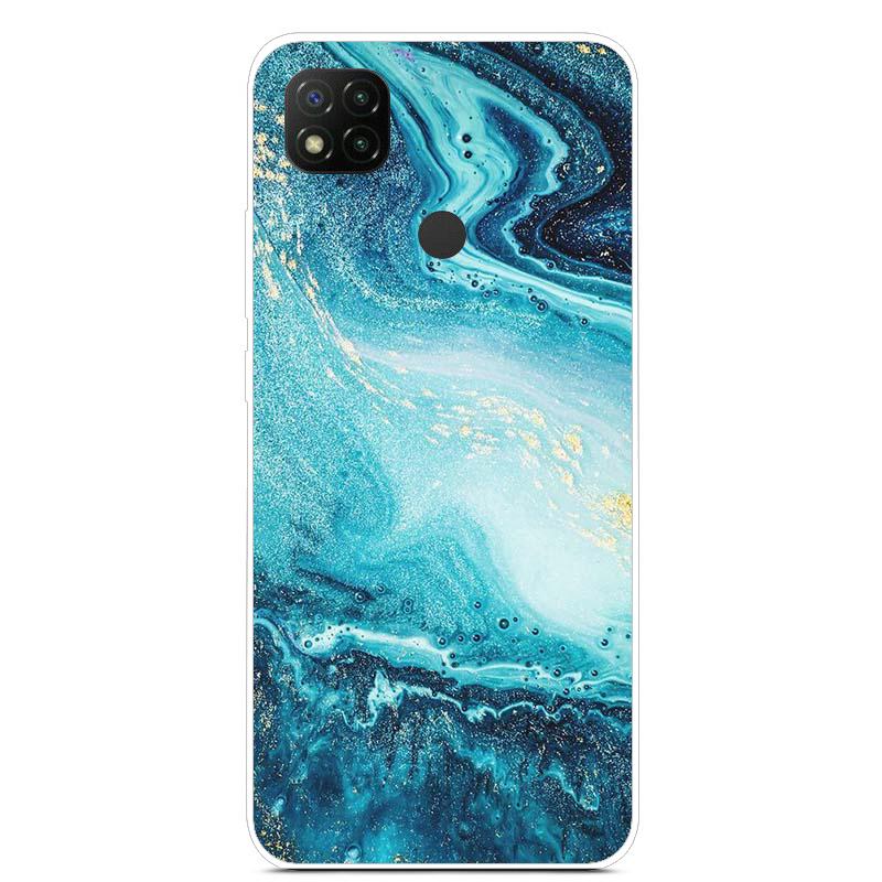 Cute Art Line Daisy Case For Xiaomi Redmi 9C Phone Case Slim Tpu Back Cover For Xiaomi Redmi 9C 9 C NFC Funda PocoC3 Soft Bumper